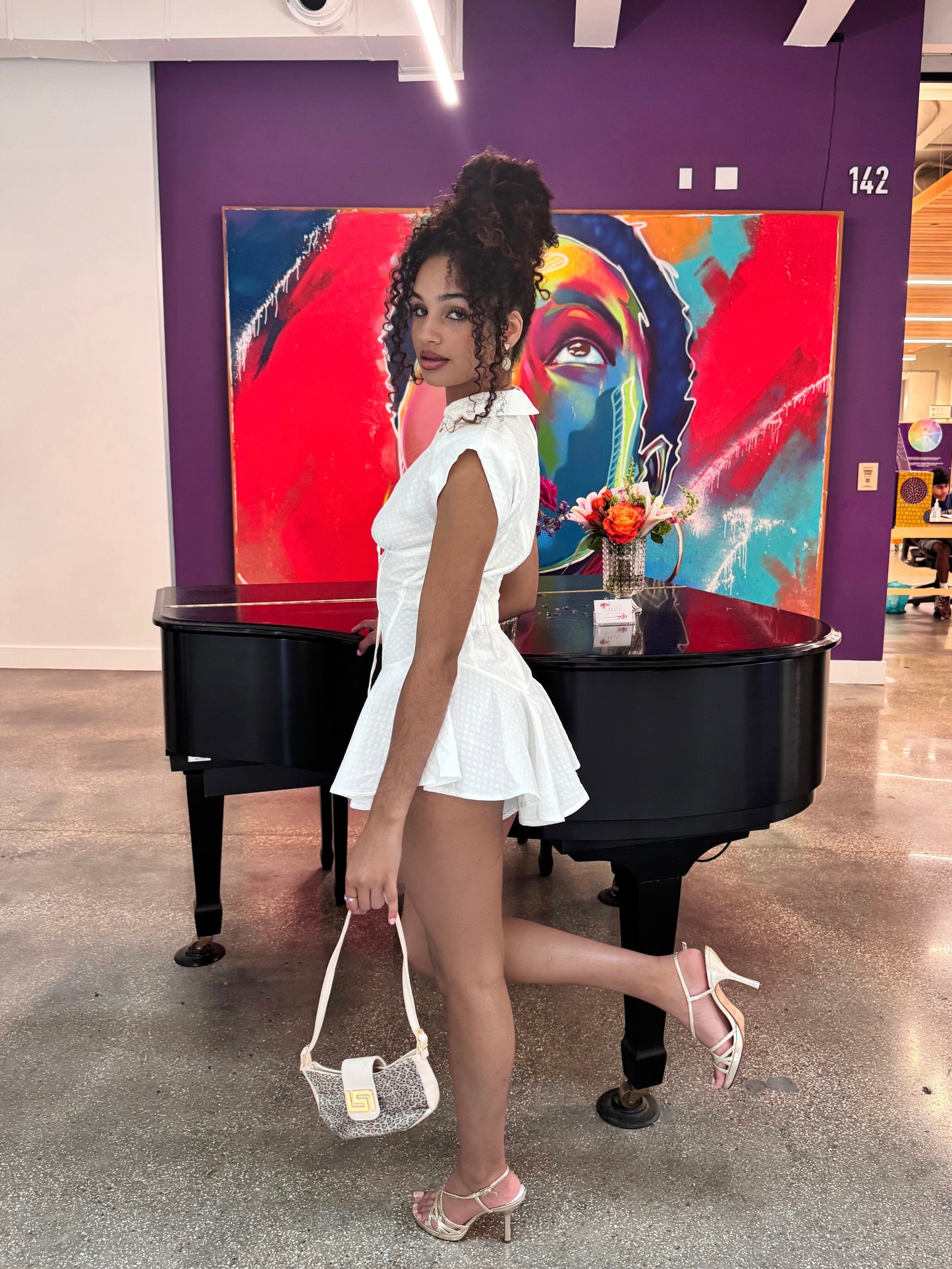 “Riviera” Lace-Up Romper
