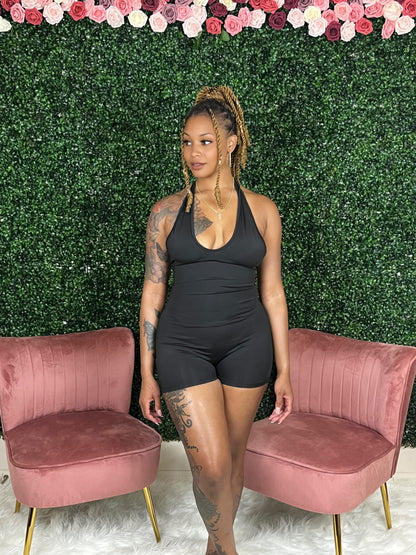 "Effortless Baddie" Romper (Black)