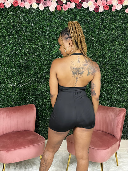 "Effortless Baddie" Romper (Black)